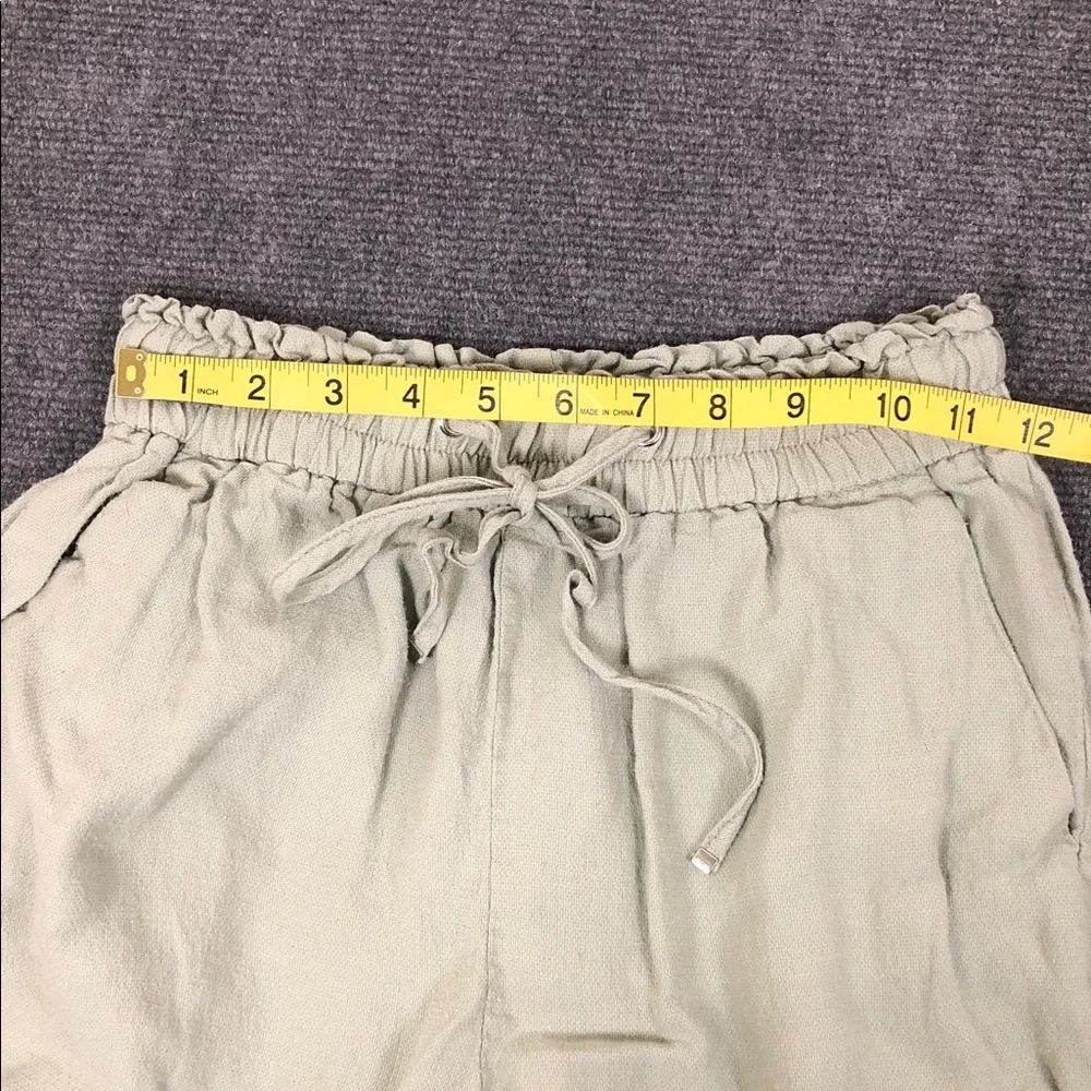 Zara Sage Green Drawstring Jogger Pants Sz XS (B5)